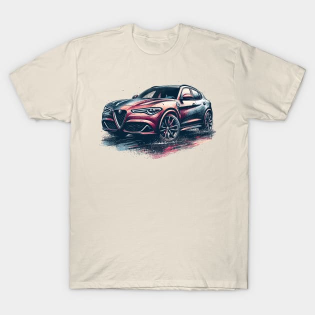 Alfa Romeo Stelvio T-Shirt by Vehicles-Art